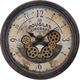 Monarch Specialties Inc. Brown 20" Round Wall Clock with Standard Numbers on Brown Gear Mechanism-0