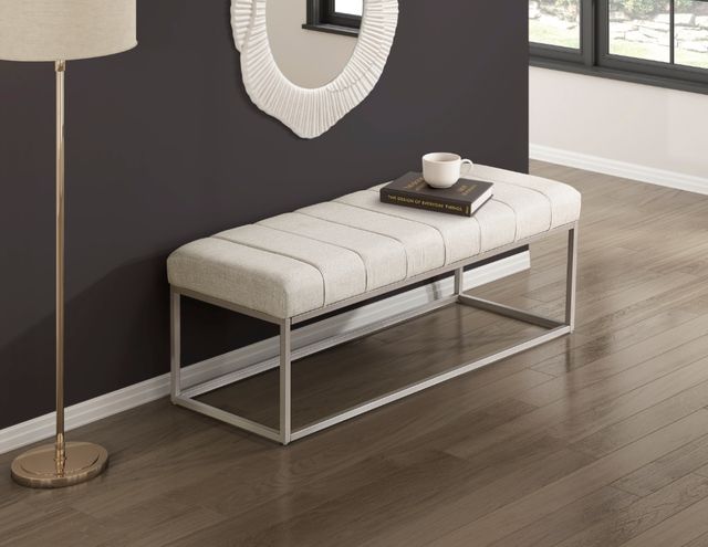 Homelegance® Wendell Beige/Champagne Bench-2
