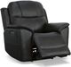 Flexsteel® Crew Raven Power Recliner with Power Headrest and Lumbar-1