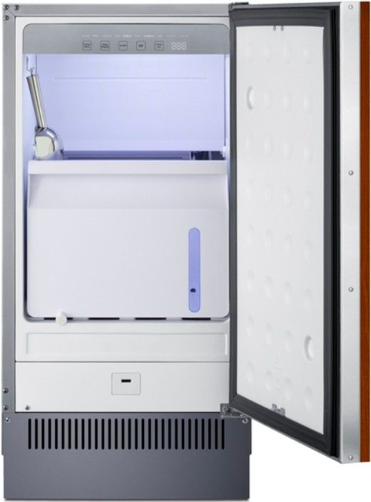 Summit® 18” 60 lb Panel Ready Outdoor Icemaker-1