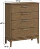 Whittier Wood® Furniture Bailey Nutmeg Chest-2