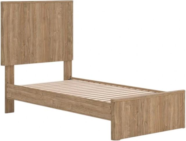Signature Design by Ashley® Dovander Warm Natural Brown Twin Panel Platform Bed-3