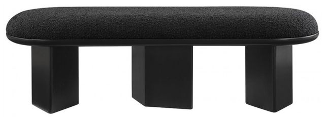 Meridian Furniture Wilshire Black Upholstered Bench-1