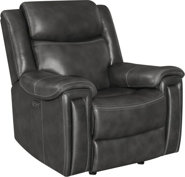 Coaster® Shallowford 3-Piece Hand Rubbed Charcoal Power^2 Reclining Living Room Set-3