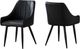 Monarch Specialties Inc. 2-Piece Black Arm Chair Set with Integrated Arms and Black Metal Legs-4