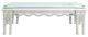 ACME Furniture Vanaheim Glass Top Dining Table with Antique White Base-2
