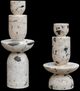 Uttermost® Nouveau 2-Piece Black/Natural White Tower Sculpture Set-0