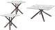 Coaster® Carvell 3-Piece Mirage White Occasional Table with Black Nickel Base Set-0