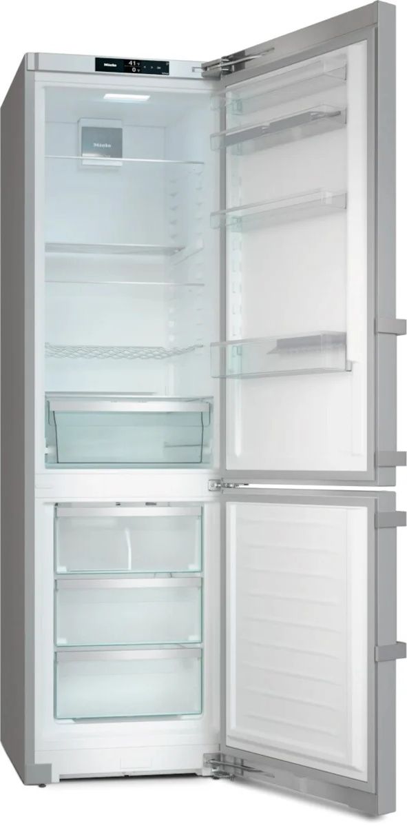 Miele 24" 13.2 Cu. Ft. CleanTouch Steel Counter Depth Bottom Freezer Refrigerator-1