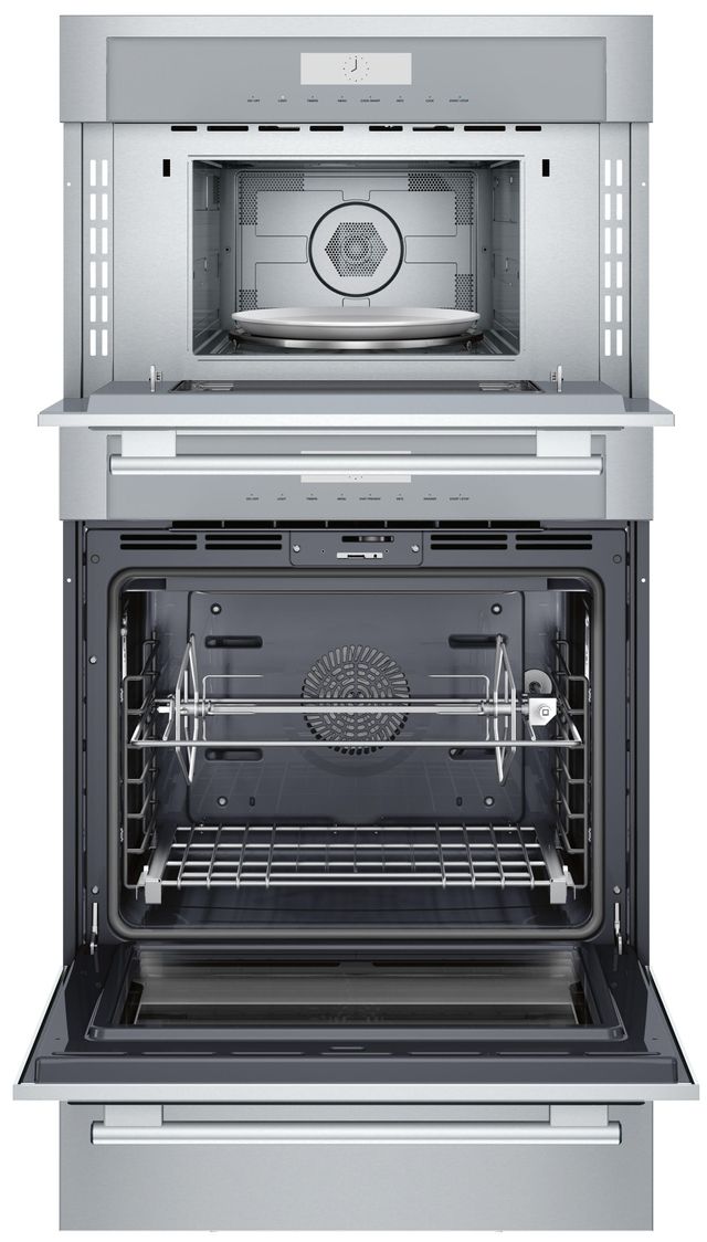 Thermador® Masterpiece® 30" Stainless Steel Oven/Micro Combo Electric Wall Oven-2