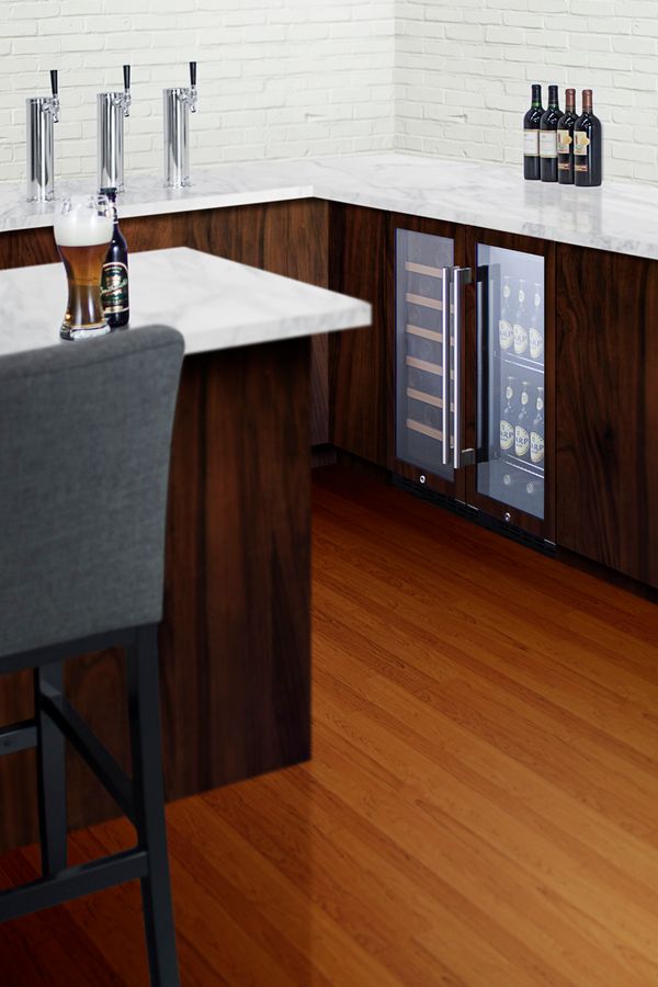 Summit® 2.45 Cu. Ft. Glass/Panel Ready Frame Built-In Beverage Center-3