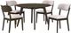 New Classic® Home Furnishings Rex 5-Piece Beige/Walnut Dining Table Set-0