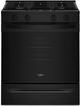 Whirlpool® 30'' Black Smart Slide-In Gas Range with No Preheat Mode and Slow Cook-0