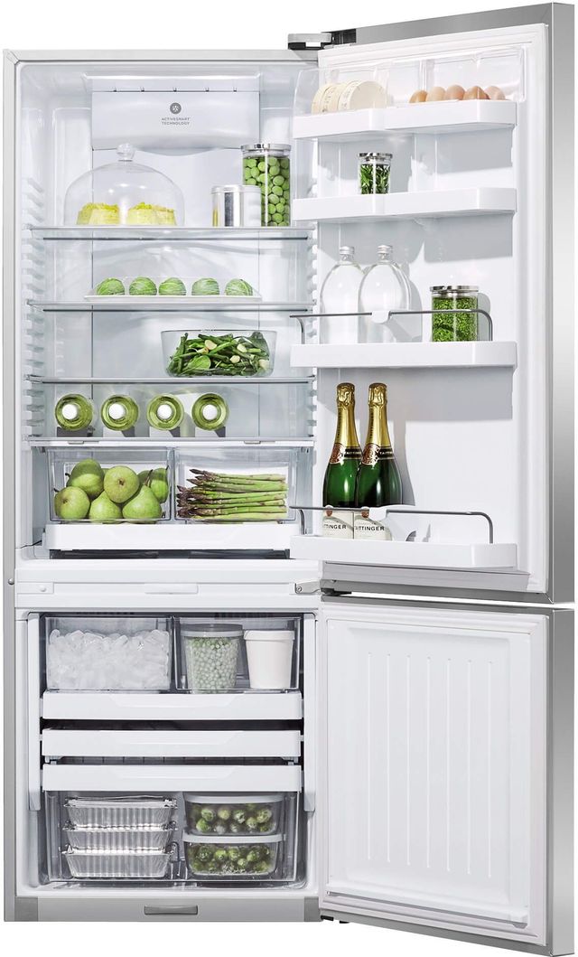 Fisher & Paykel Series 7 13.4 Cu. Ft. Stainless Steel Bottom Freezer Refrigerator-1