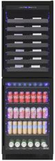 Vinotemp Butler Series 24" Black Freestanding Dual-Zone Wine and Beverage Cooler-1