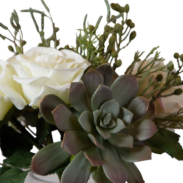 Uttermost® Belmonte Cream Floral Bouquet and Vase-4