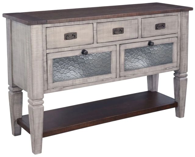 Sunny Designs™ Homestead Hills Alpine Gray/Tobacco Leaf Server-0