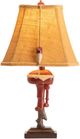 Crestview Collection Outboard Red Table Lamp-2