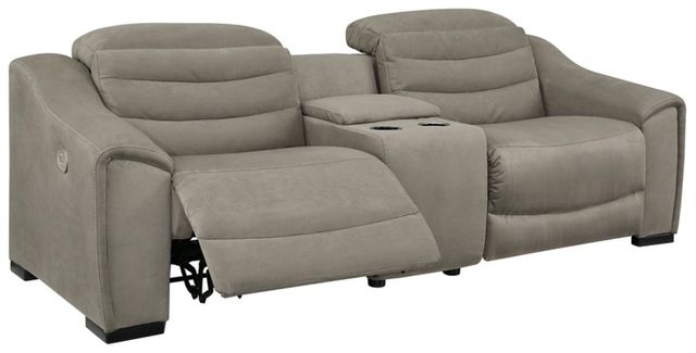 Signature Design by Ashley® Next-Gen Gaucho 3-Piece Putty Power Reclining Sectional with Console-0