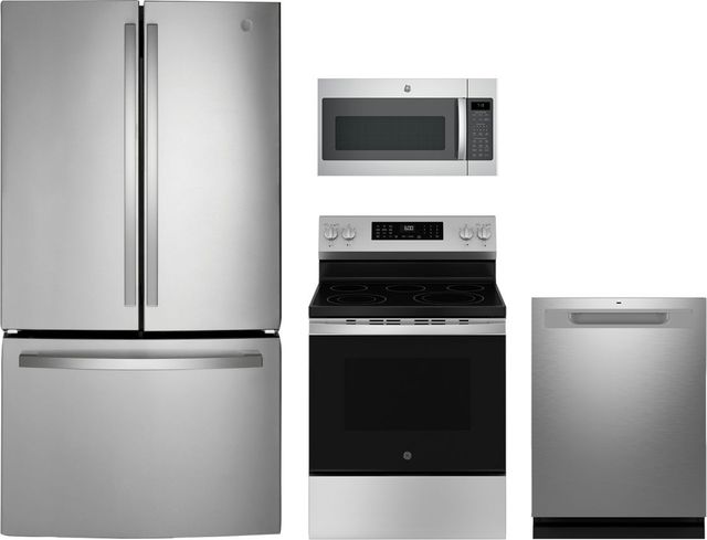 GE® 4 Piece Stainless Steel Electric Kitchen Package-0