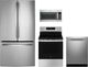GE® 4 Piece Stainless Steel Electric Kitchen Package-0