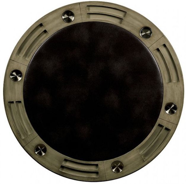 Furniture of America® Yelena 5-Piece Black/Gray Game Table Set-2