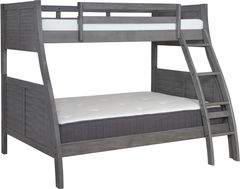 Powell® Easton Grey Twin/Full Bunk Bed