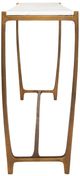 Uttermost® Affinity Natural White Console Table with Antique Gold Frame-3