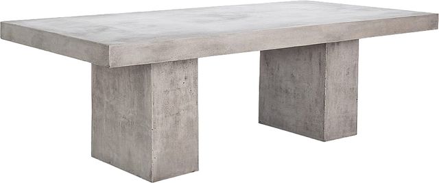 Moe's Home Collection Antonius Dark Grey Fiberstone Outdoor Rectangular Dining Table-0