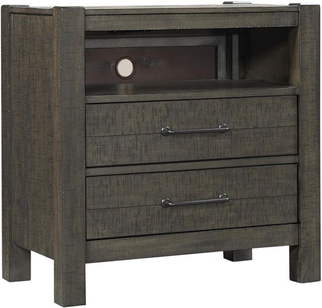 aspenhome® Mill Creek Carob 2-Drawer Nightstand-0