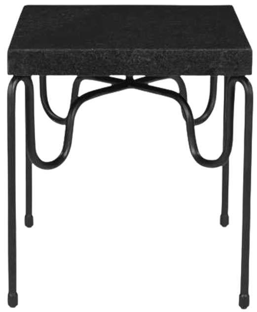 Moe's Home Collection Getty Black Granite Side Table-2