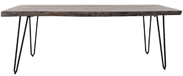 Jofran Inc. Nature's Edge Slate Coffee Table with Black Base-1