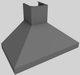 Vent-A-Hood® 48" Gunsmoke Euro-Style Wall Mounted Range Hood-5