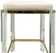 Harp & Finial® Helen Brass/Clear Acrylic Counter Stool-1