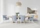 Riverside Furniture Rosalie 2-Piece Blue/White Caps Upholstered Dining Arm Chair Set-1