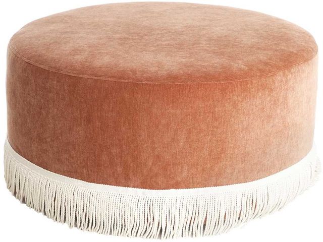 Marshfield Furniture 3000 Orange Round Ottoman-1