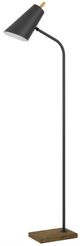 Cal® Lighting & Accessories Carthage Oiled Rubbed Bronze/Wood Floor Lamp-0