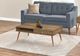 Monarch Specialties Inc. Walnut Drawer Coffee Table-3