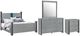 Global Furniture USA Logan 4-Piece Silver King Panel Bedroom Set-0