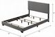 ACME Furniture Leandros Light Gray Upholstered Queen Panel Bed-2