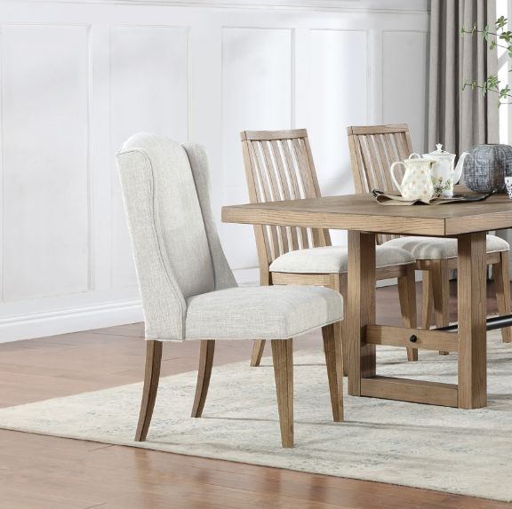 Winners Only® Nevada Brown/Gray Upholstered Dining Side Chair-2