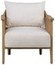 Dovetail Furniture Miera Natural/Off White Occasional Chair-1