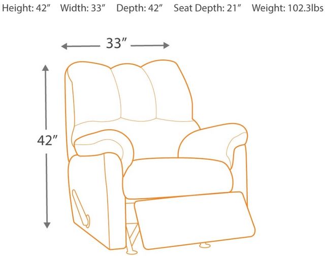 Signature Design by Ashley® Darcy Cobblestone Rocker Recliner-1