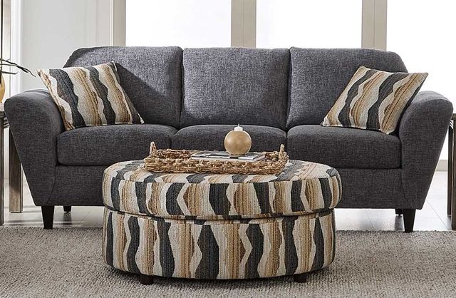 Hughes Furniture® 23600 Taos Highland Round Ottoman-1