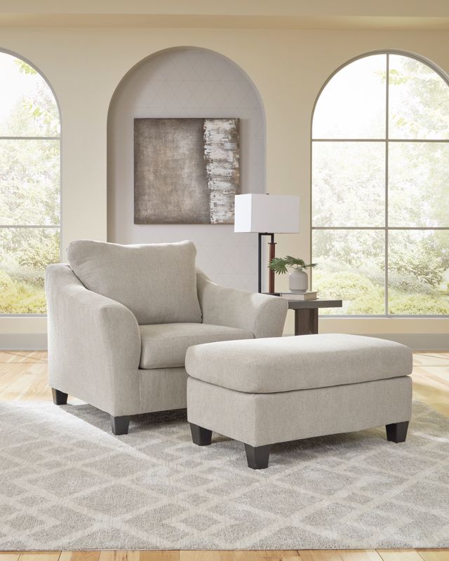 Benchcraft® Willarae Taupe Ottoman-1