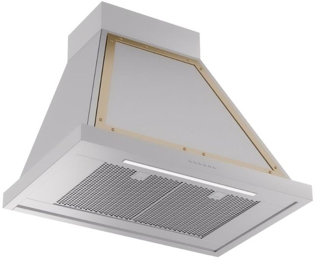 Ilve® Nostalgie II Noblesse 30" Stainless Steel Wall Mounted Range Hood with Noblesse Frame-1