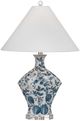 Bassett Mirror Clovelly Blue/White Table Lamp-0