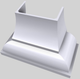 Vent-A-Hood® Designer Series 48" White Wall Mounted Range Hood-3