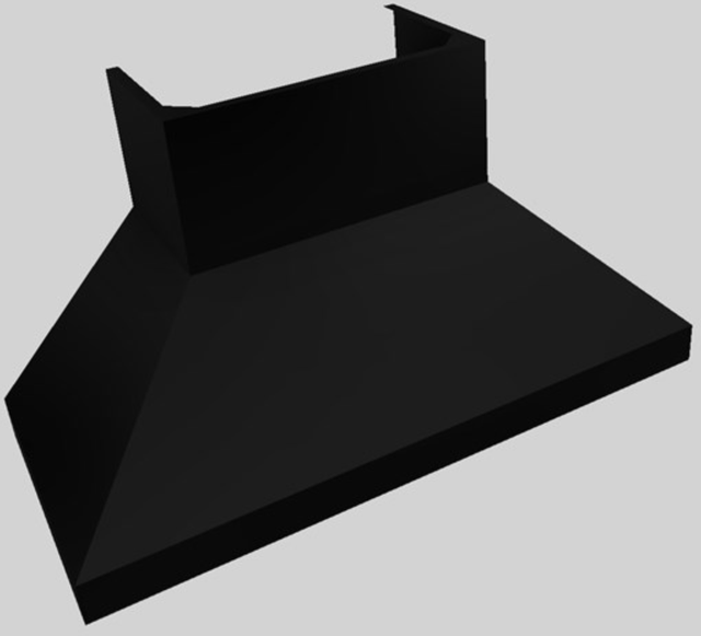 Vent-A-Hood® 54" Black Wall Mounted Range Hood-2