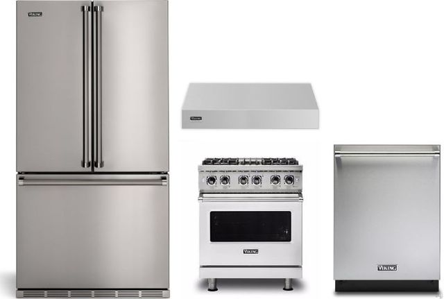 Viking® 4 Piece Stainless Steel Kitchen Package-0